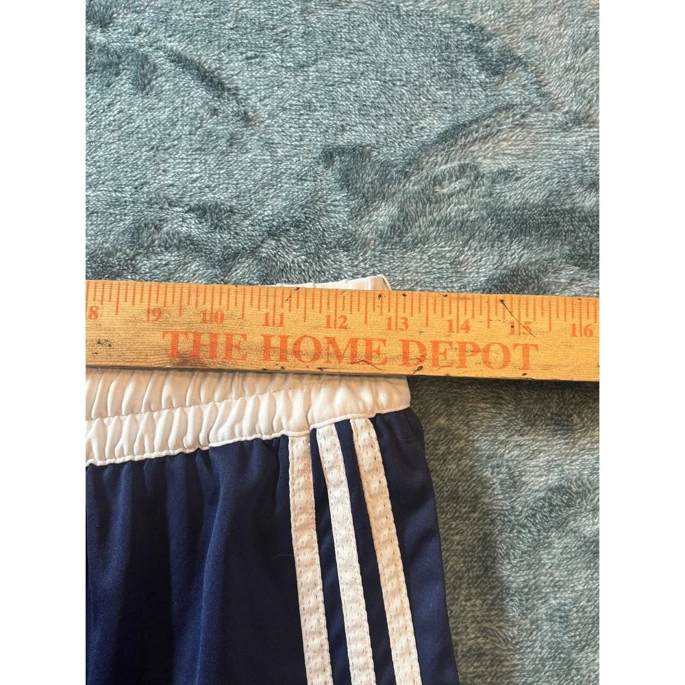 Adidas Aeroready Shorts Mens Medium Navy Blue White 3 Stripe Missing Drawstring